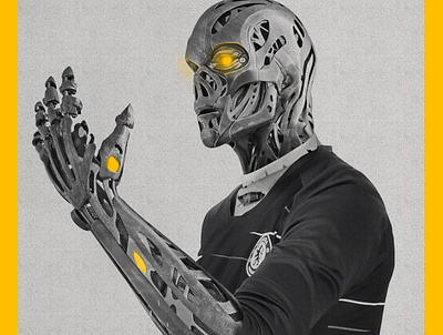 Cyborg v2 creative cyborg design man poster robot