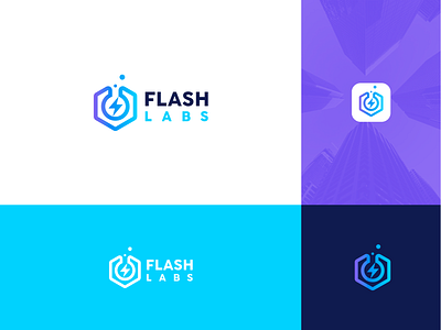 FLASH LABS LOGO PROPOSAL branding chemistry logo design logodesign logotype