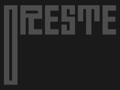 Oreste lettering logotype type design typeface typography