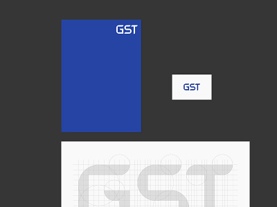 GST Logotype branding identity lettering logo logotype type typography vector