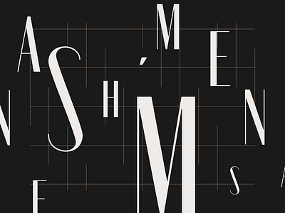 Ashmen Type Exploration brand mark branding identity typography word mark