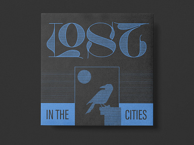 Lost graphic design illustration texture typography