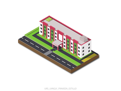 Isometric building