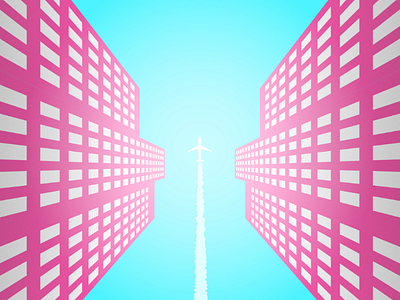 Perspective grid adobe building gradient minimal perspective grid plane scribble sky sky scraper