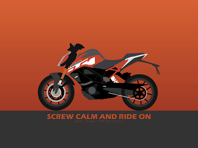 Ktm duke 125 bike duke gradient illustration ktm quote