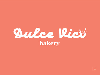 Dulce Vico - Single Color. brand identity branding design logo typography vector