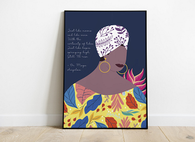 Maya Angelou - Vector illustration