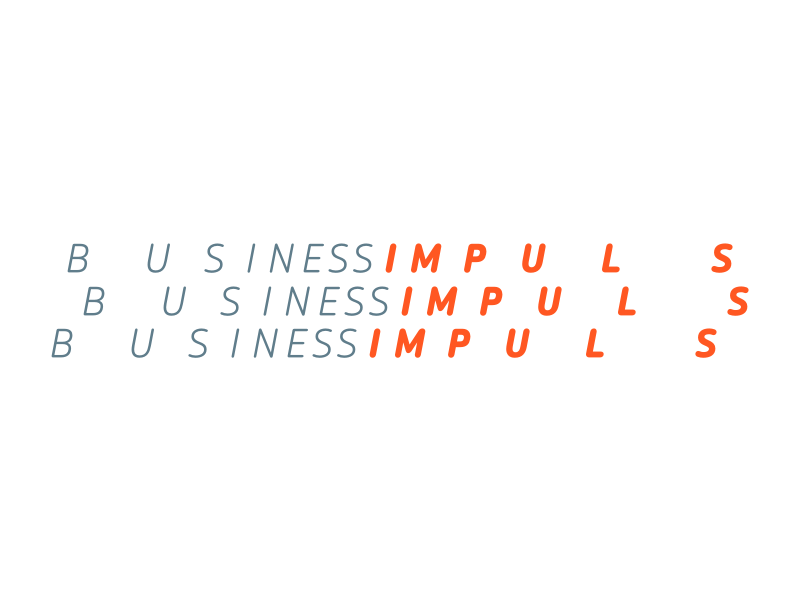 “Business Impuls” Switzerland business entrepreneur impulse logo