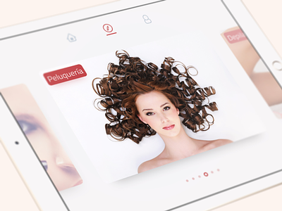 Discover mode app beauty cards discovery slide ui ux