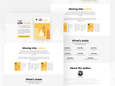 Lisbon Life Hack | Website design ebook landingpage lisbon ui ux webdesign webflow website