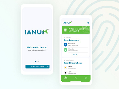 Ianum App app design ios iphone ui ux