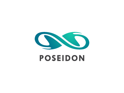 Poseidon logo logotype mineral poseidon water