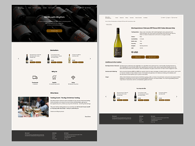 Wine Website design minimal online shopping product page ui uidesign uiux uiuxdesign ux web wine winery