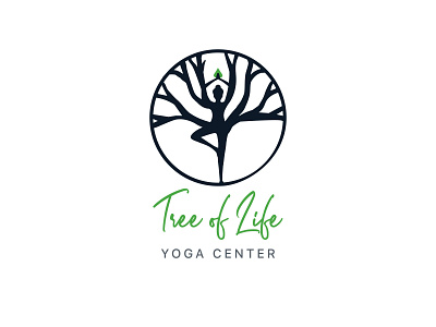 Yoga studio "Tree of Life " creative life logo tree tree logo yoga