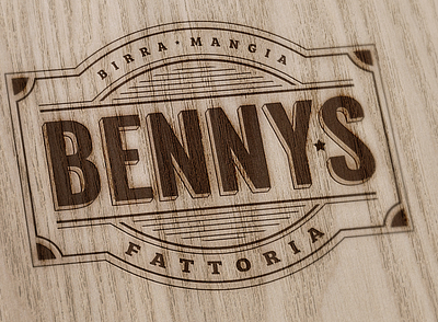 Benny's Fattoria Restaurant Branding branding food and drink logo vector