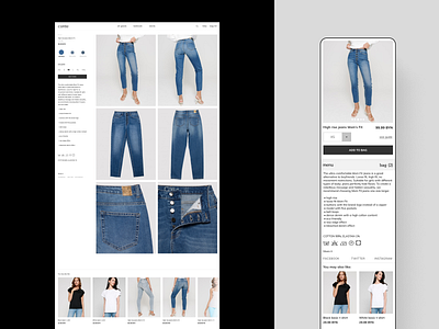 E-commerce product page redesign