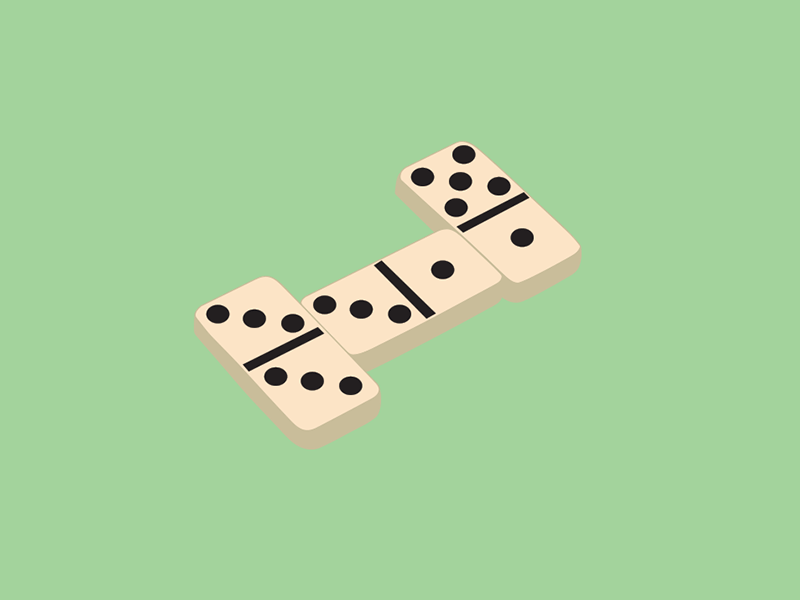 dominoes falling clipart