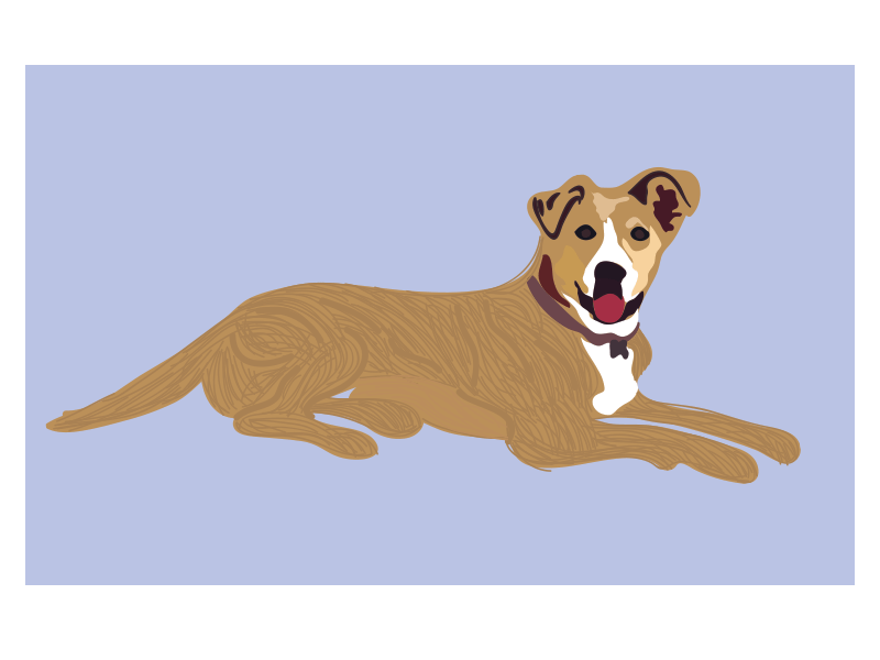 Eddie the Dog dog illustration