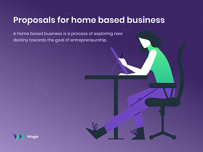 Proposals for home based business branding business dailyui designer identity illustration illustrator logo remote start-up startup typography uidesign uiux user experience user interface design userinterface web design website design work from home