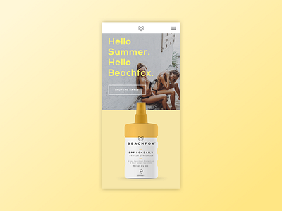 Beachfox Vanilla Sunscreen