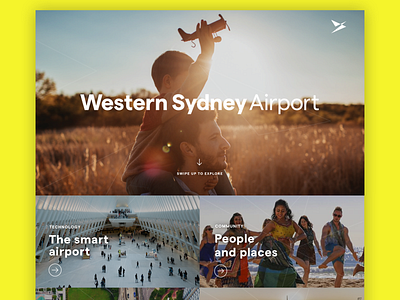 Western Sydney Airport Interactive Pod branddesign interactive design ui user experience ux webdesign
