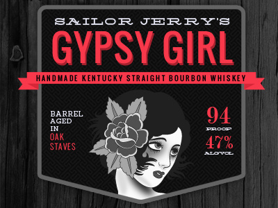 Gypsy Girl gypsys sailor jerry whiskey