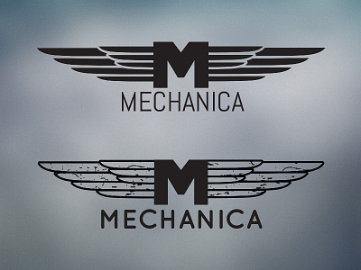 Logo attempts illustrator logos mechanical wings