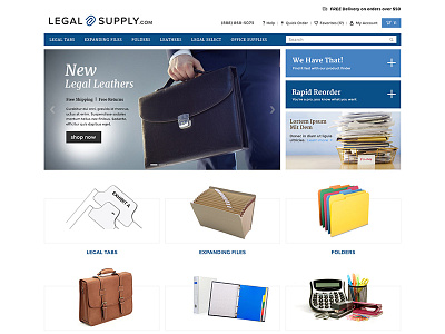 Legalsupply re-design branding ecommerce homepage legal responsive ui website