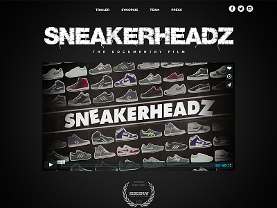 Sneakerheadz Website documentary sneakerhead sneakers ui website