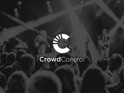 Crowd Control branding illustration letter c logo music production