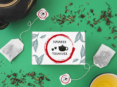 Japanese Teahouse Logo green tea japan japanese japanese food logo logo design logodesign logos tea teahouse