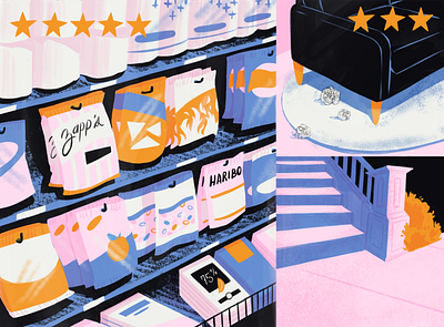 the Bold Italic digital illustration editorial editorial illustration illustration neighborhood yelp