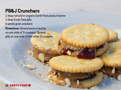 College Cookbook Earth Fare PB&J Crunchers