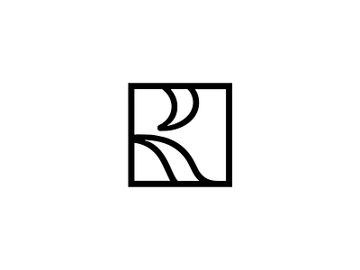 'R' logomark exploration