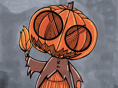 Pumpkin Head Dodle
