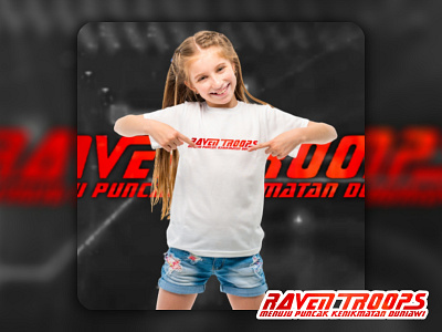Raven Troops T-Shirt #01 apparel graphic design raven troops tshirt