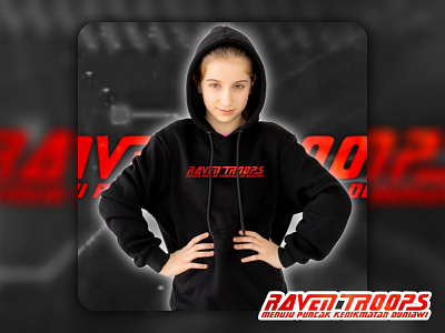Raven Troops Hoodie #01 apparel graphic design hoodie raven troops