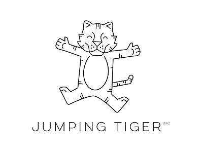 Tiger Feet branding jumping logo simpleasmilk tiger