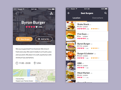 Bttr Burger app burger ios iphone list rate simpleasmilk