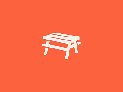 Bench bench branding family logo table