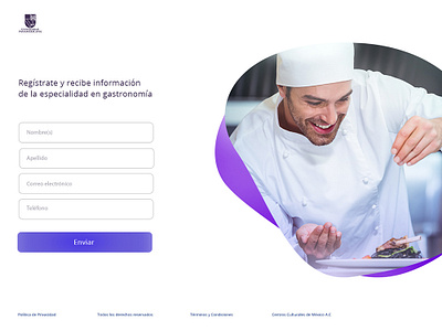 Landing Page University Panameric design web minimal ui university ux