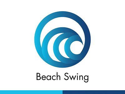 Beach Swing logo art branding design icon illustration illustrator logo typography vector website