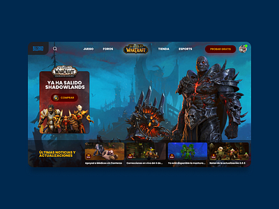 Redesign UX/UI World of Warcraft Web