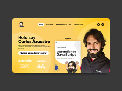 Redesign Carlos Azaustre web UI