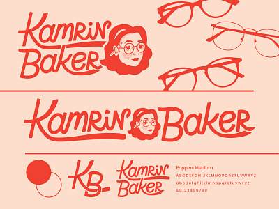 Kamrin Baker Visual Identity brand brand design branding design handlettering identity identity design illustration type typography