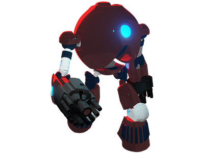 Bad-asphere v001 3d blender character character design game asset robotics space sphere