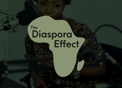 Diaspora Effect Podcast Logo africa africa logo design flat icon logo logo design minimal podcast typography vector