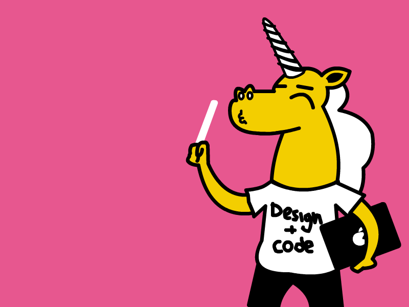 Hello animation coder designer gif hello magic magical magician unicorn
