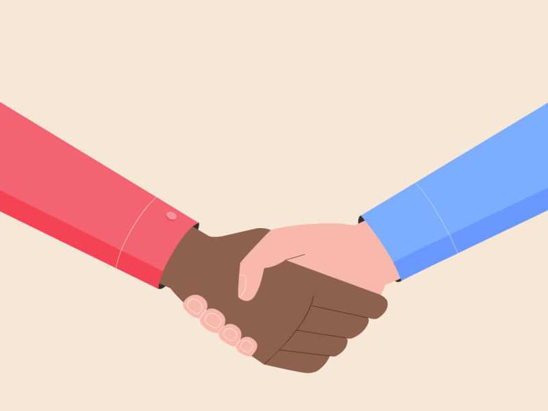 Handshake by Gian Luca Scotece on Dribbble