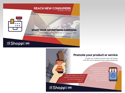 Shoppi ADS- Ad campaing app branding cover design design illustrator logo photoshop ui ux vector